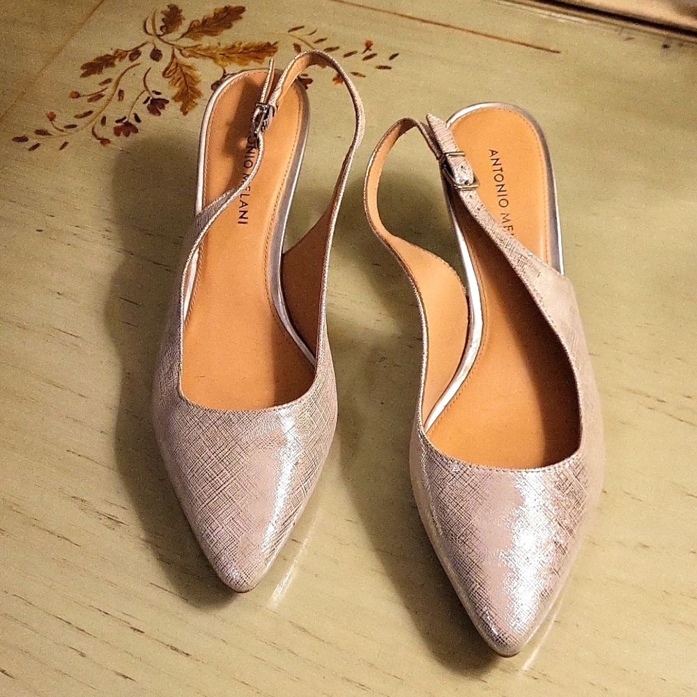 Antonia Melanani sling back pumps